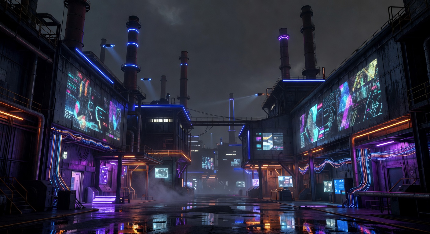 Neon Factory Night